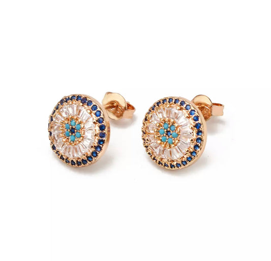 Evil Eye Earrings Stud