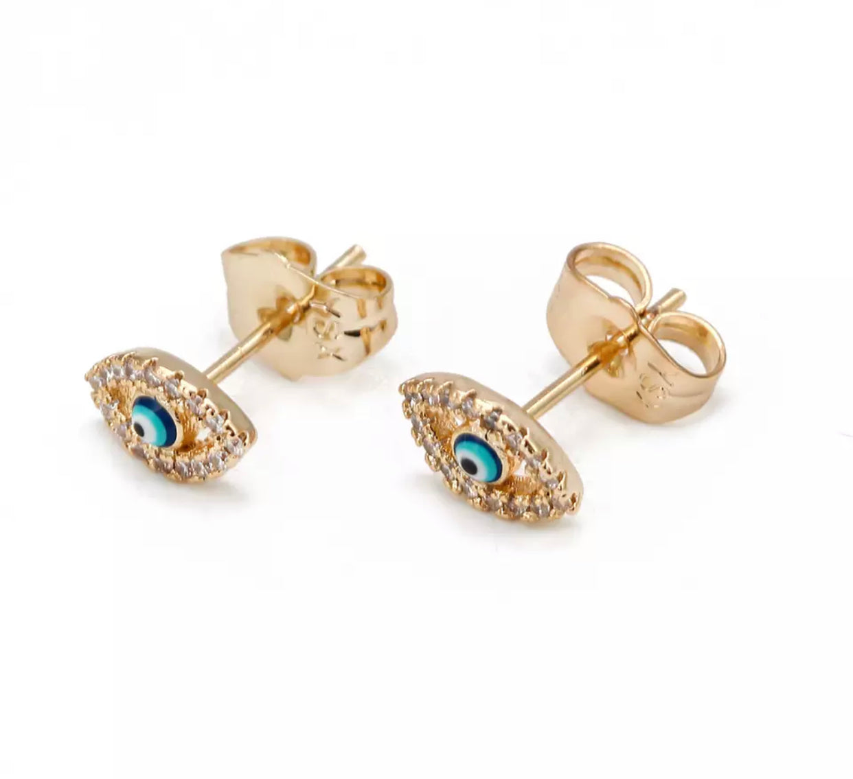 Tiny Evil Eye Turkey Stud Earrings - Classics Jewelry Gifts