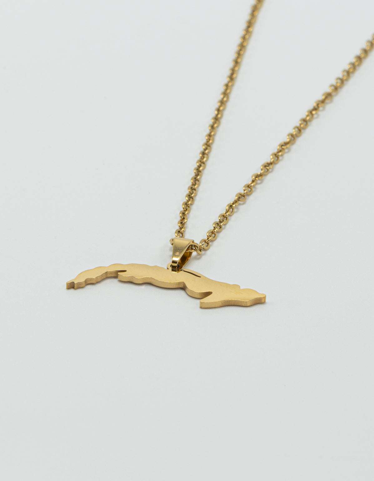 Gold Plated Cuba Necklace for Women | Isla De Cuba