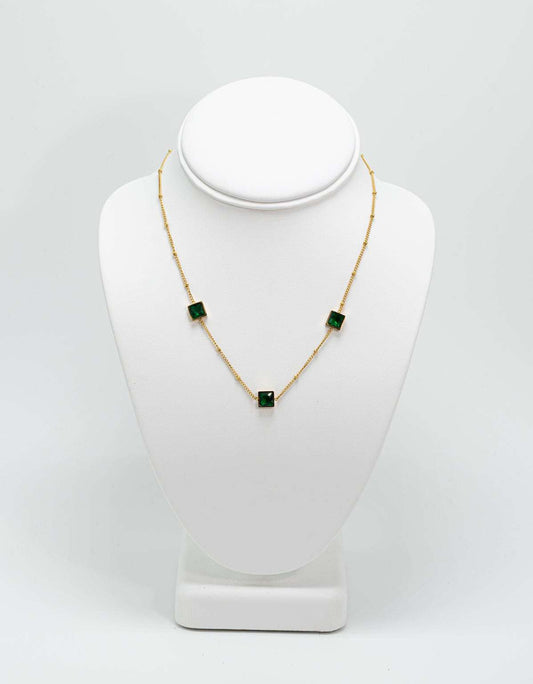 Green Zircon Necklace